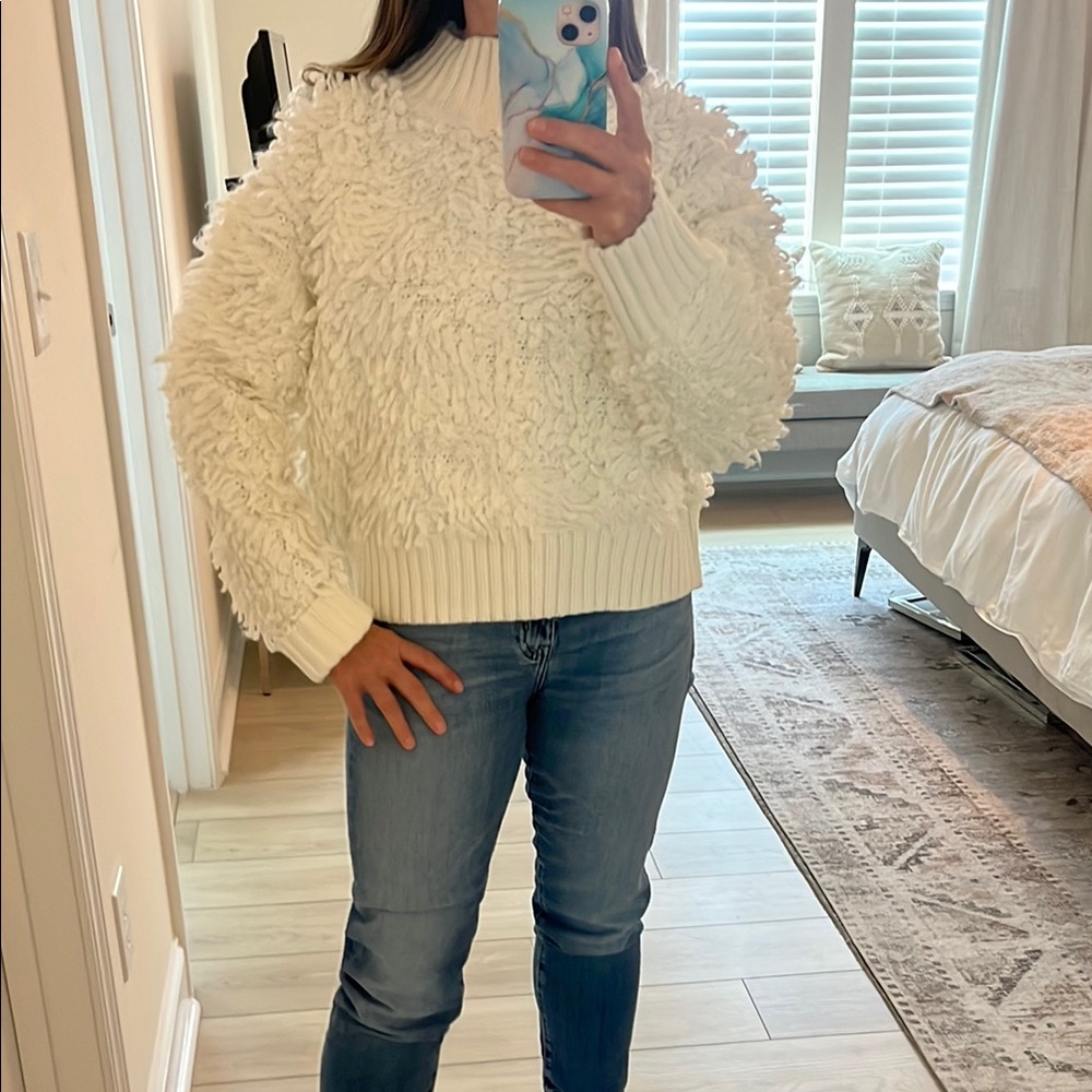 Maeve by Anthropologie NWT Cozy White Sweater